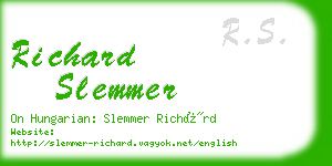 richard slemmer business card